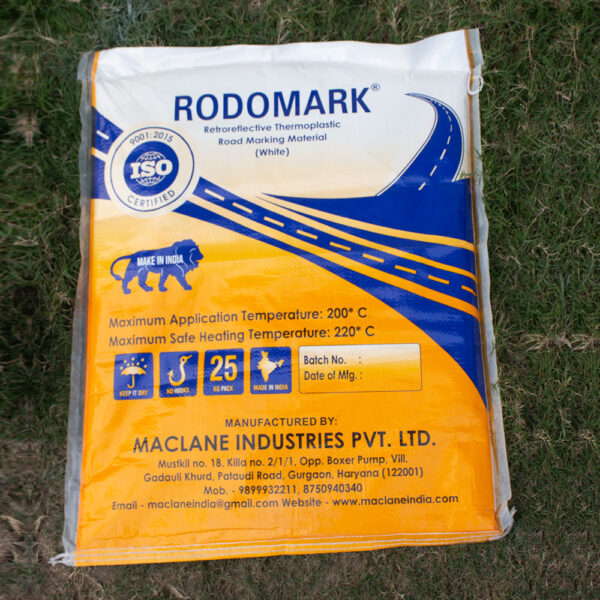 Rodomark Thermoplastic Road Marking Paint White - Image 2