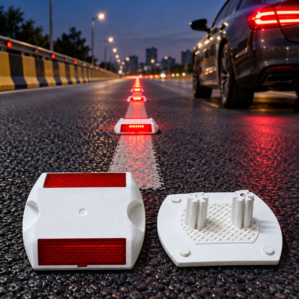 Plastic Road Stud With Shank White - Image 4